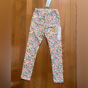 Cat and Jack floral tough cotton girl’s leggings, NWT (medium)